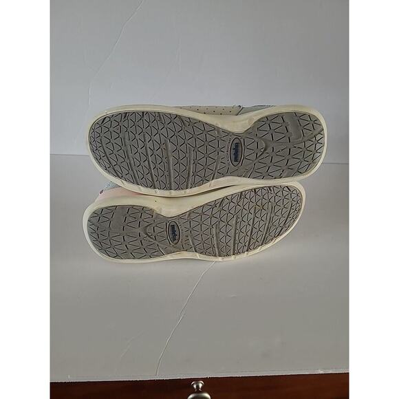 Klogs Moshn Rhythm WMS SZ 7M Shoes Orthotic Walking Blue Pink Oil Slip Resistant - Picture 7 of 12